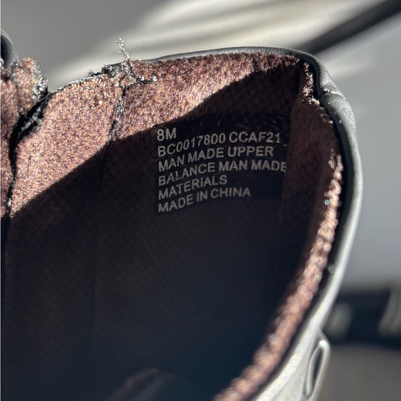 boc Black and Burgundy Lace-Up Combat Boots - Picture 3 of 6